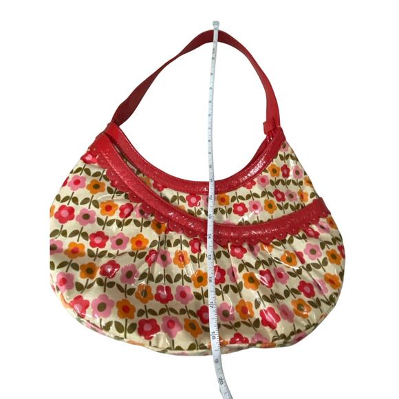 Vera Bradley Hobo Purse Frill Hotsy Totsy Collection Red Trim Waterproof RETIRED - Picture 4 of 15